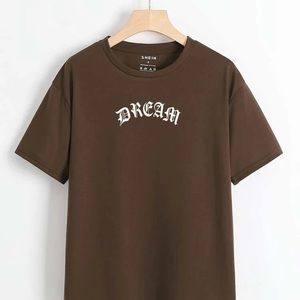 SHEIN Dream & Butterfly Graphic Tee🤎size L🦋